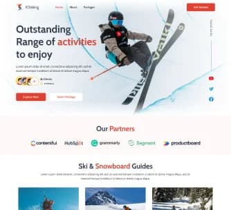 Sports Website Design Interface Showcase