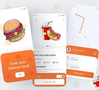 Food App Design Interface Showcase